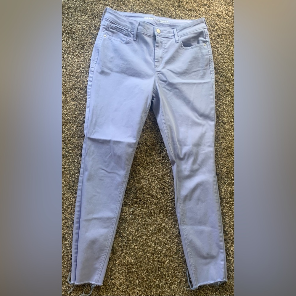 Purple skinny jeans